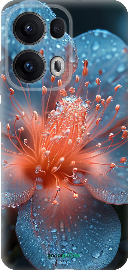 Силиконовый чехол Роса на цветке для Oppo Reno13 Pro - 6039u-3943 изображение 