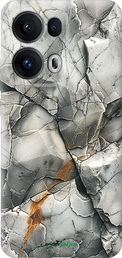 Силиконовый чехол Серый мрамор для Oppo Reno13 Pro - 6041u-3943 изображение 