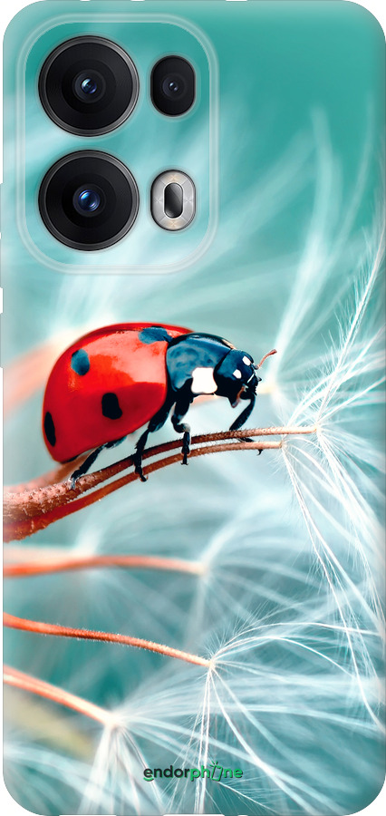 Силиконовый чехол Божья коровка для Oppo Reno13 Pro - 6049u-3943 изображение 