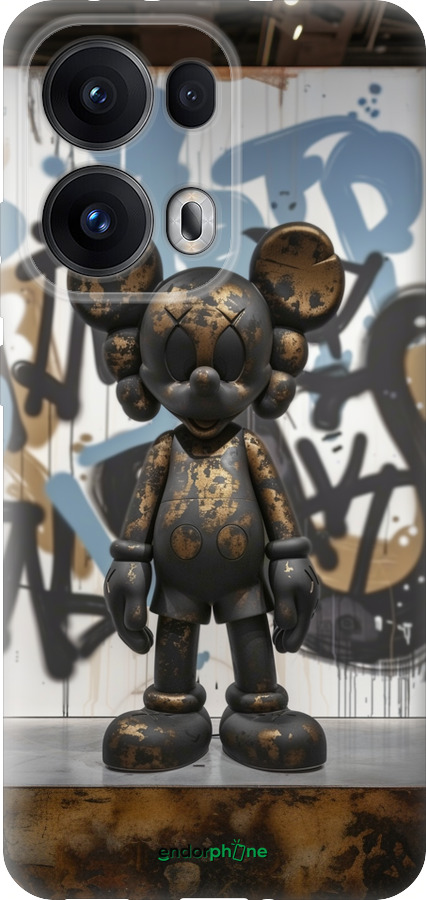 Силиконовый чехол Bronze kaws v2 для Oppo Reno13 Pro - 6098u-3943 изображение 