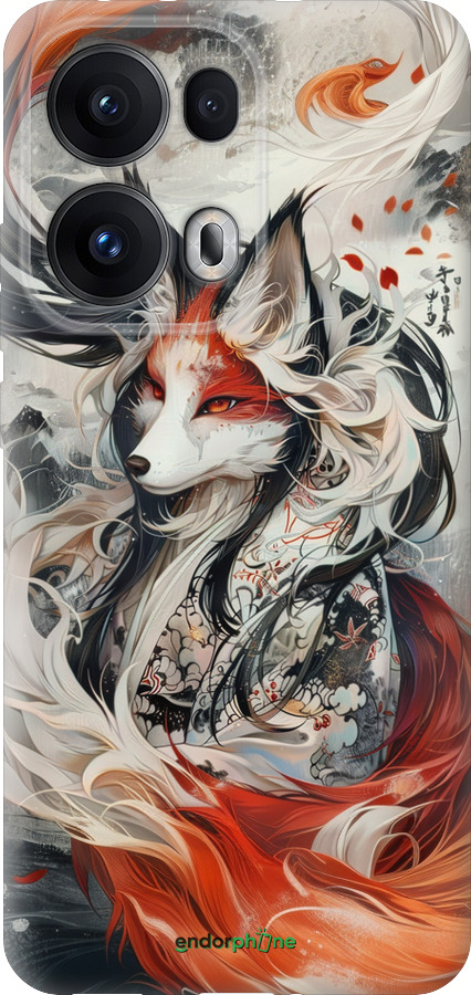 Силиконовый чехол Дух кицунэ' для Oppo Reno13 Pro - 6107u-3943 изображение 