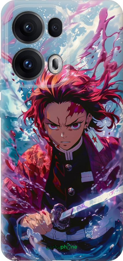 Силіконовий чехол Танджиро Камадо: Клинок, що розсікає демонів для Oppo Reno13 Pro - 6111u-3943 изображение 