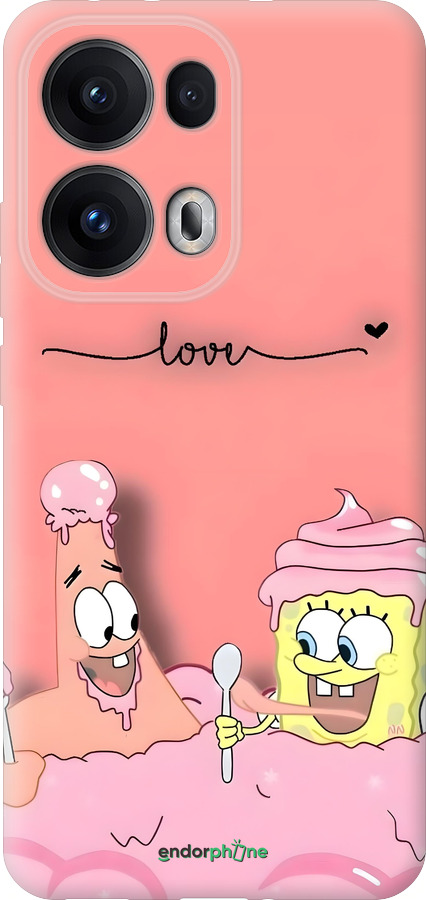 Силіконовий чехол Спанч Боб для Oppo Reno13 Pro - 6282u-3943 изображение 