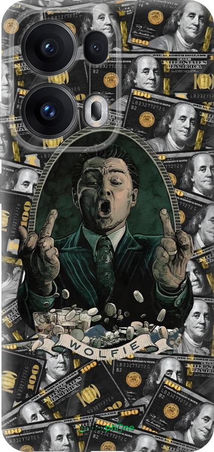 Силиконовый чехол Волк с валл стрит для Oppo Reno13 Pro - 6287u-3943 изображение 