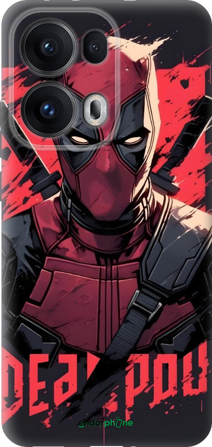 Силиконовый чехол Дедпул для Oppo Reno13 Pro - 6293u-3943 изображение 