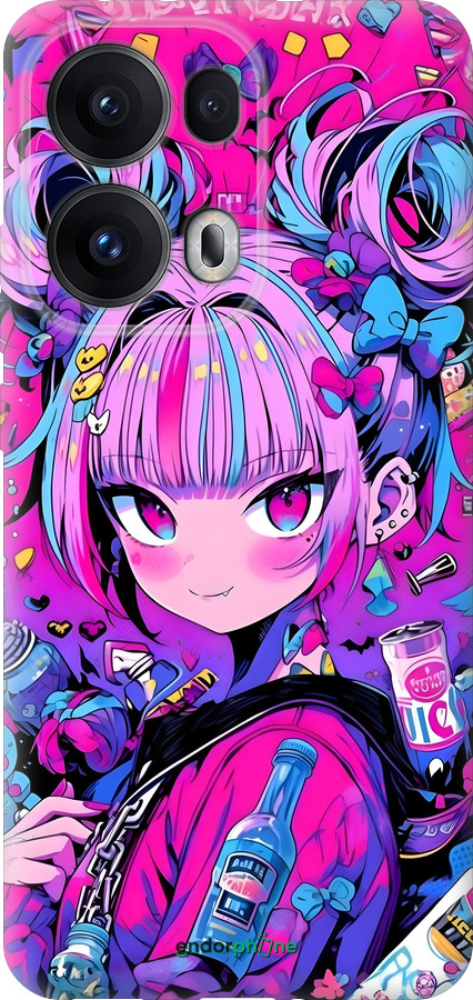 Силиконовый чехол Аниме милаха для Oppo Reno13 Pro - 6314u-3943 изображение 