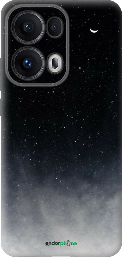 Силиконовый чехол Сині хмари, Синій місяць для Oppo Reno13 Pro - 6396u-3943 изображение 