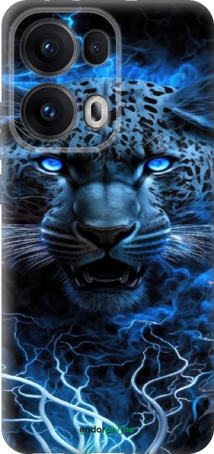 Силіконовий чехол Крижаний леопард для Oppo Reno13 Pro - 6460u-3943 изображение 