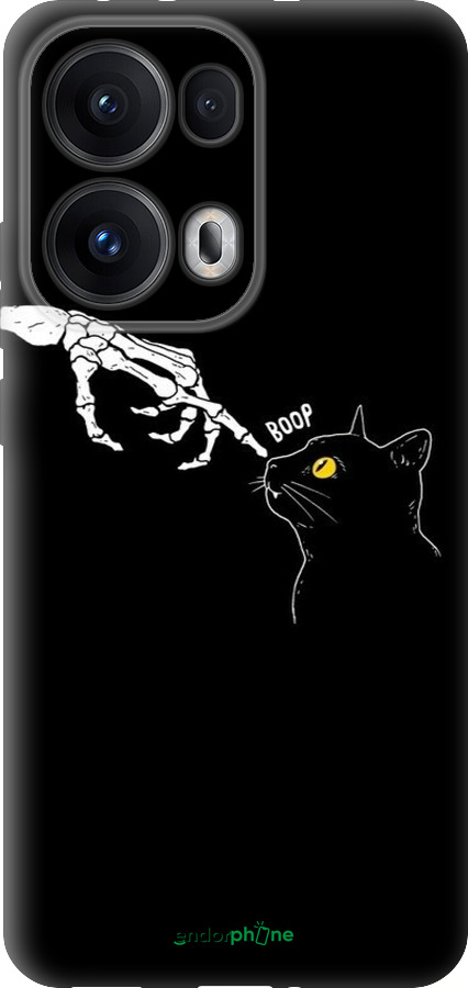 Силиконовый чехол Кошка для Oppo Reno13 Pro - 6505u-3943 изображение 