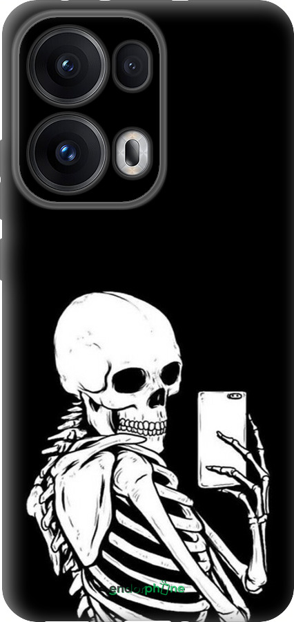 Силиконовый чехол Скелет делает Selfie для Oppo Reno13 Pro - 6535u-3943 изображение 