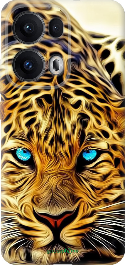 Силиконовый чехол Леопард для Oppo Reno13 Pro - 6611u-3943 изображение 