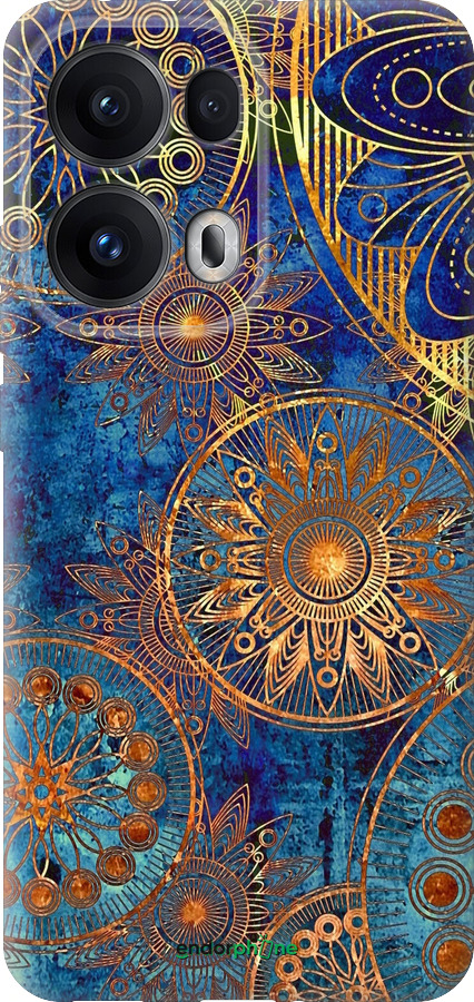 Силіконовий чехол Золотий візерунок для Oppo Reno13 Pro - 678u-3943 изображение 