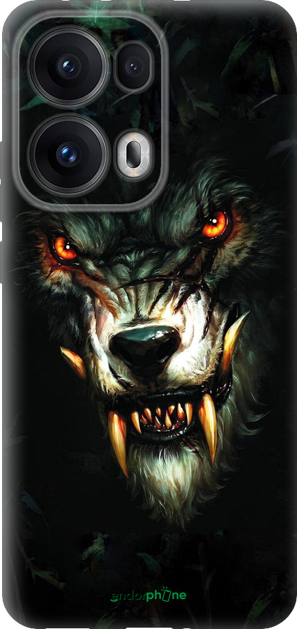 Силіконовий чехол Диявольський вовк для Oppo Reno13 Pro - 833u-3943 изображение 