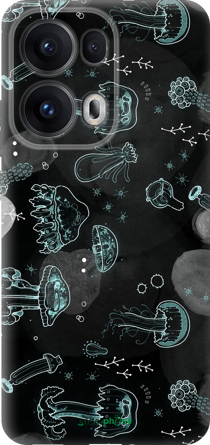 Силіконовий чехол Медузи для Oppo Reno13 Pro - 906u-3943 изображение 