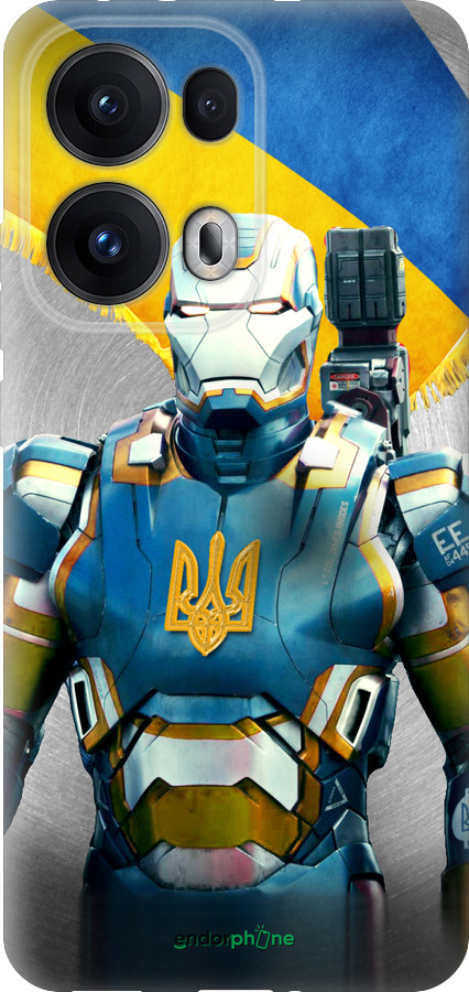 Силиконовый чехол Украинский киборг для Oppo Reno13 Pro - 980u-3943 изображение 