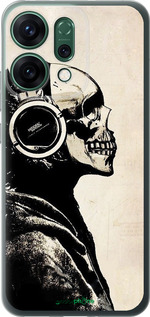 Силиконовый чехол Скелет-меломан v2 для Oppo RENO14 5G - 1200u-4058 изображение 