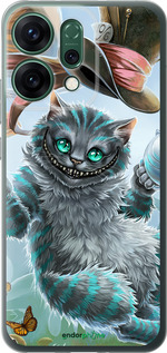 Силиконовый чехол Чеширский кот 2 для Oppo RENO14 5G - 3993u-4058 изображение 