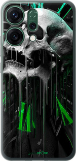 Силіконовий чехол Череп-годинник для Oppo RENO14 5G - 4100u-4058 изображение 