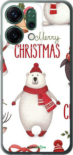Силиконовый чехол Merry Christmas для Oppo RENO14 5G - 4106u-4058 изображение 