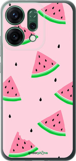 Силиконовый чехол Розовый арбуз для Oppo RENO14 5G - 4314u-4058 изображение 