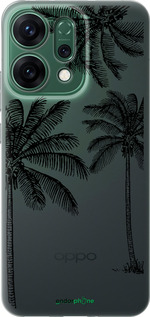 Силиконовый чехол Пальмы1 для Oppo RENO14 5G - 4634u-4058 изображение 