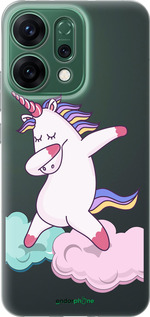 Силиконовый чехол Единорог для Oppo RENO14 5G - 4702u-4058 изображение 