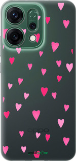 Силиконовый чехол Сердечки 2 для Oppo RENO14 5G - 4763u-4058 изображение 