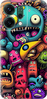 Силіконовий чехол Смішні монстри для Oppo RENO14 5G - 5549u-4058 изображение 