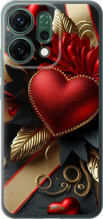 Силиконовый чехол Сердечки v2 для Oppo RENO14 5G - 5832u-4058 изображение 