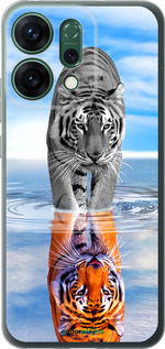 Силиконовый чехол Тигр для Oppo RENO14 5G - 6016u-4058 изображение 