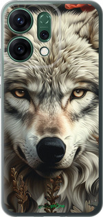 Силиконовый чехол Волчий взгляд для Oppo RENO14 5G - 6066u-4058 изображение 