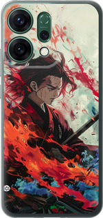 Силиконовый чехол Битва стихий для Oppo RENO14 5G - 6110u-4058 изображение 