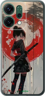 Силиконовый чехол Сумерки воина: Танец с катаной для Oppo RENO14 5G - 6123u-4058 изображение 