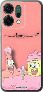 Силиконовый чехол Спанч Боб для Oppo RENO14 5G - 6282u-4058 изображение 