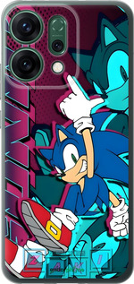 Силиконовый чехол Соник для Oppo RENO14 5G - 6284u-4058 изображение 