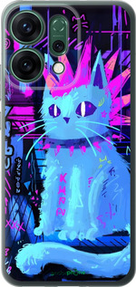 Силиконовый чехол Кот панк для Oppo RENO14 5G - 6311u-4058 изображение 