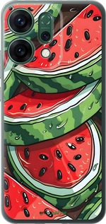 Силиконовый чехол Арбуз для Oppo RENO14 5G - 6315u-4058 изображение 