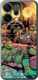 Силіконовий чехол Черепашки ніндзя для Oppo RENO14 5G - 6346u-4058 изображение 