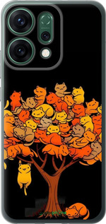 Силиконовый чехол Дерево и котики для Oppo RENO14 5G - 6516u-4058 изображение 