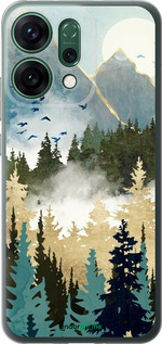 Силиконовый чехол С изображением лесного пейзажа для Oppo RENO14 5G - 6548u-4058 изображение 
