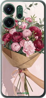 Силиконовый чехол Пионы 1 для Oppo RENO14 5G - 6705u-4058 изображение 