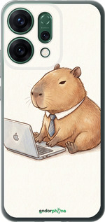 Силиконовый чехол Funny Capybara CEO Working для Oppo RENO14 5G - 6777u-4058 изображение 