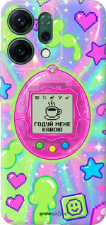 Силіконовий чохол 'Y2K Aesthetic Retro Pet: Годуй мене кавою' для Oppo RENO14 5G зображення 6