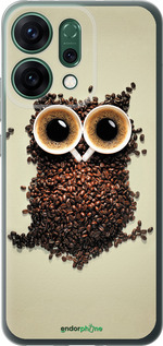 Силиконовый чехол Сова из кофе для Oppo RENO14 5G - 777u-4058 изображение 