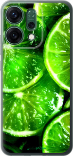 Силиконовый чехол Зелёные дольки лимона для Oppo RENO14 5G - 852u-4058 изображение 