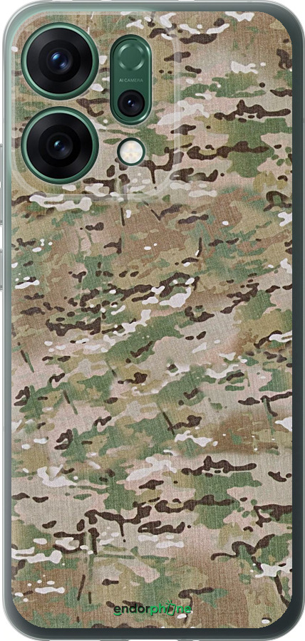 Силиконовый чехол Камуфляж v5 для Oppo RENO14 5G - 1201u-4058 изображение 