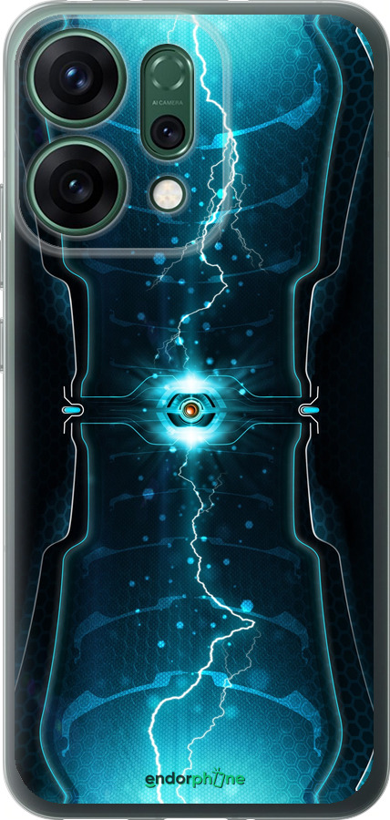 Силиконовый чехол Молнии в цилиндре для Oppo RENO14 5G - 120u-4058 изображение 