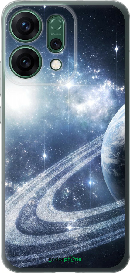 Силиконовый чехол Кольца Сатурна для Oppo RENO14 5G - 173u-4058 изображение 