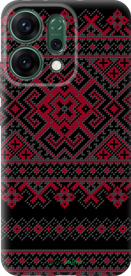 Силіконовий чехол Вишиванка 52 для Oppo RENO14 5G - 1763u-4058 изображение 