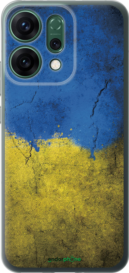 Силиконовый чехол Флаг Украины 2 для Oppo RENO14 5G - 401u-4058 изображение 